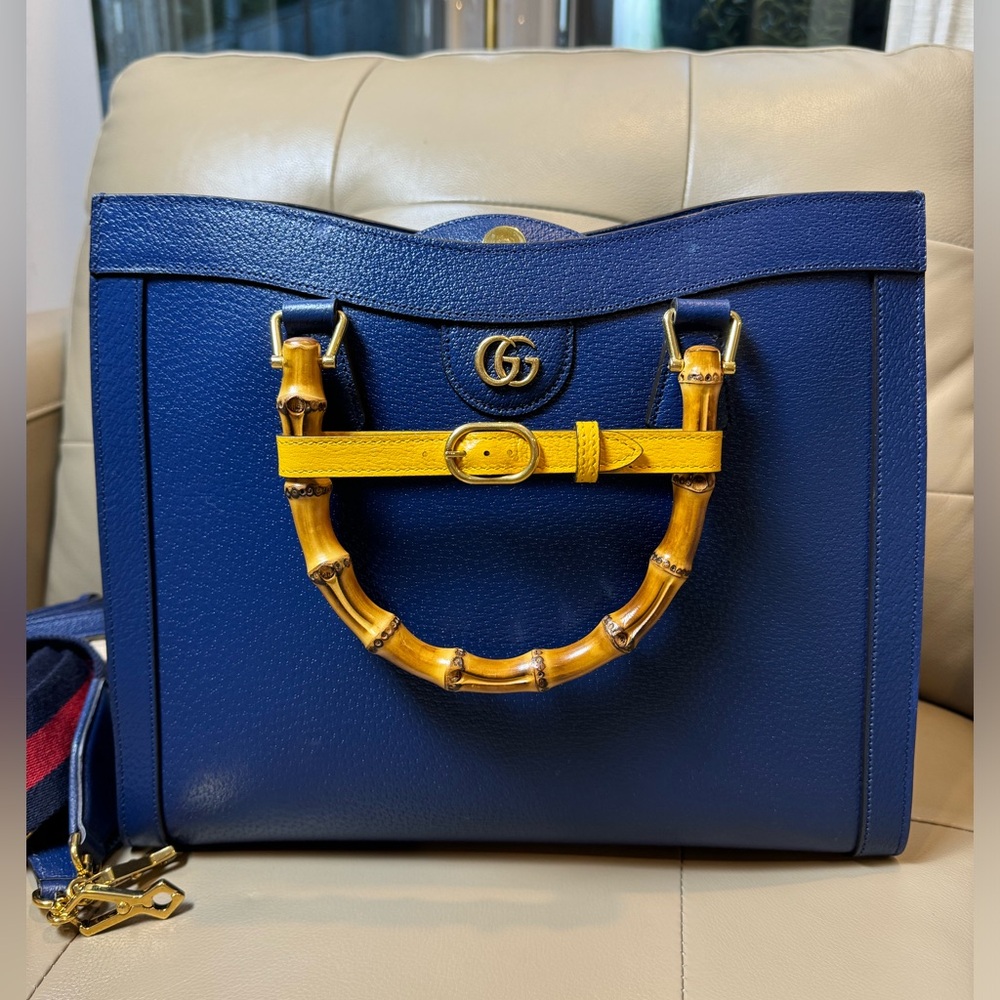Sold ❌ GUCCI Diana Medium tote with Bamboo handles - Picture 12 of 13